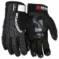 Mcr Safety Gloves, Predator Multi-Task Black PVC Polymer, XXL PD2904XXL